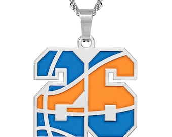 2026 NBA Championship Tribute NY Basketball Necklace