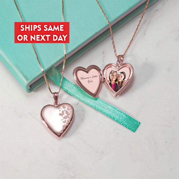 Rose Gold Butterflies Locket Rose Gold 