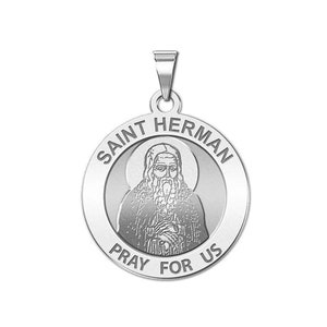 Heiliger Herman von Alaska Runde religiöse Medaille