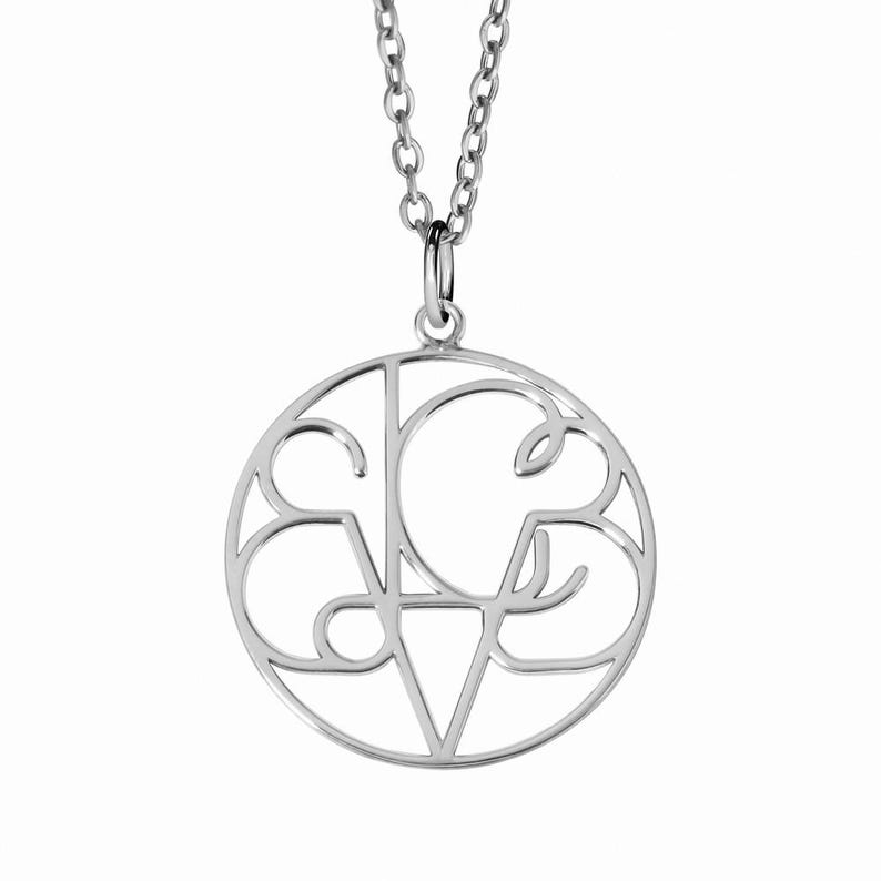 Personalized Family Logo Pendant Necklace - Etsy