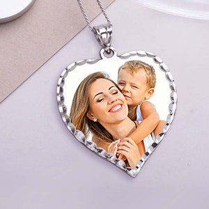 Photo Necklace • Personalized Photo Necklace • Necklace With Picture • Photo Engraved Necklace • Picture Necklace • Personalized Jewelry