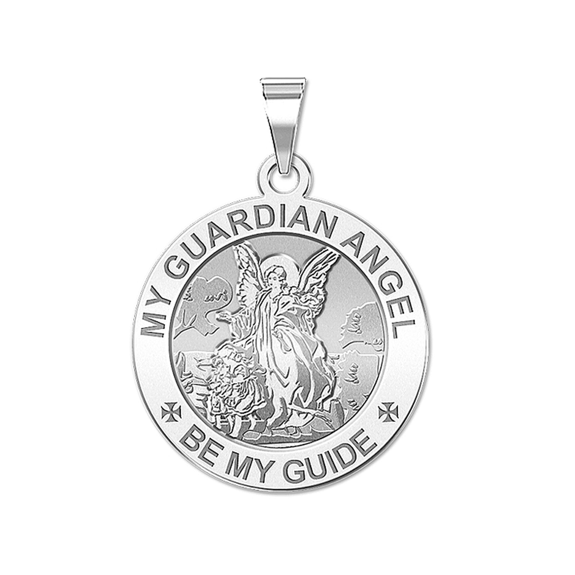 My Guardian Angel - Be My Guide - Round Religious Medal "EXCLUSIVE"