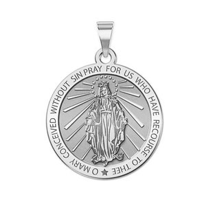 Round Miraculous Medal "EXCLUSIVE"