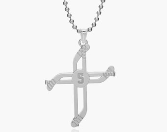 日本未入荷☆KING ICE☆The Hockey Sticks Necklace Personalized Ice Hockey Sticks Name & Number Necklace