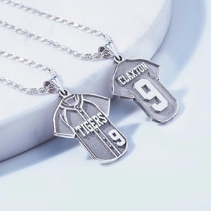 Baseball Jersey Charm or Pendant w/ Name & Number