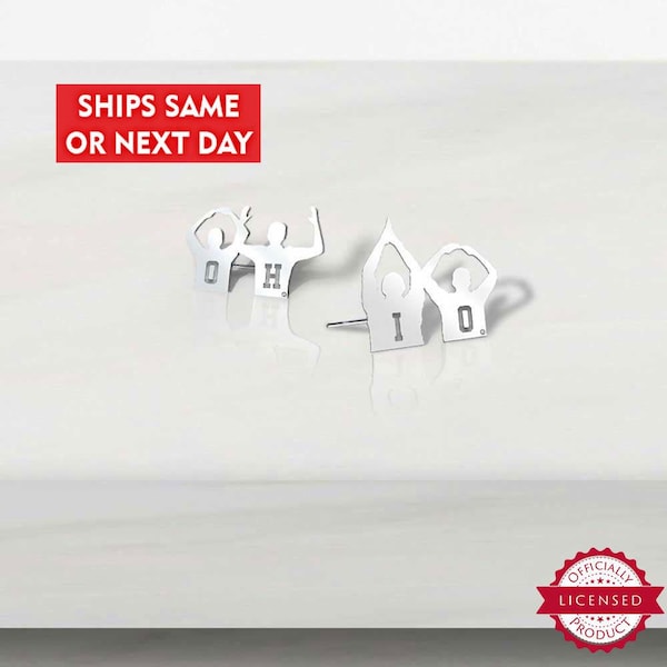 Ohio State Earrings - Pair of Separated OSU Silhouette Earrings