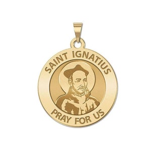Saint Ignatius of Loyola Round Religious Medal