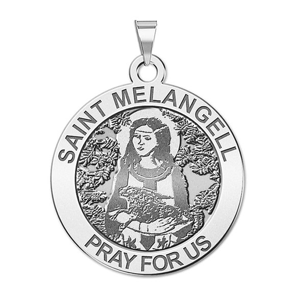 Saint Melangell Round Religious Medal