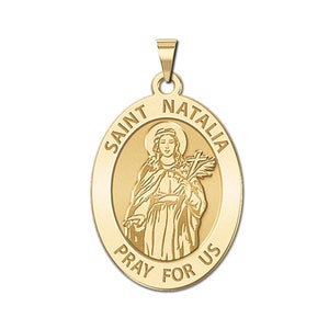 Saint Natalia Oval religiöse Medaille