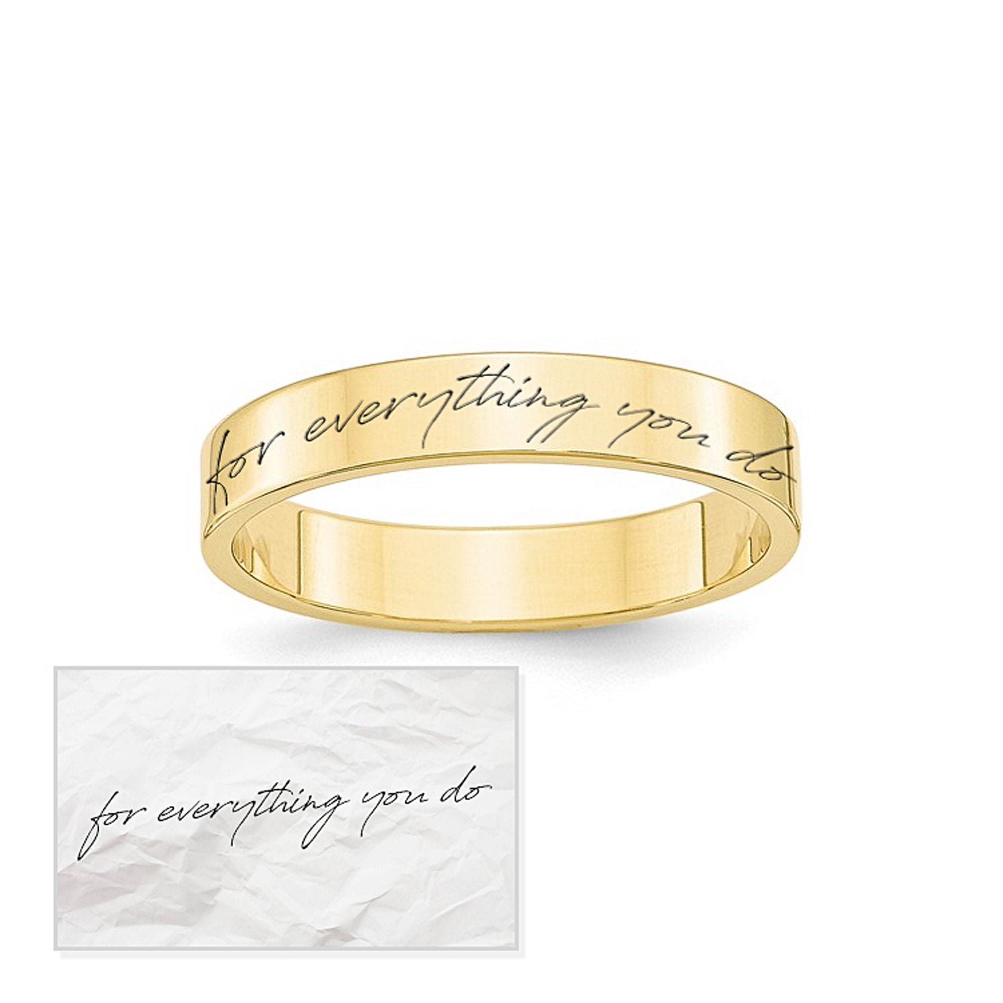 Handwriting ring sale