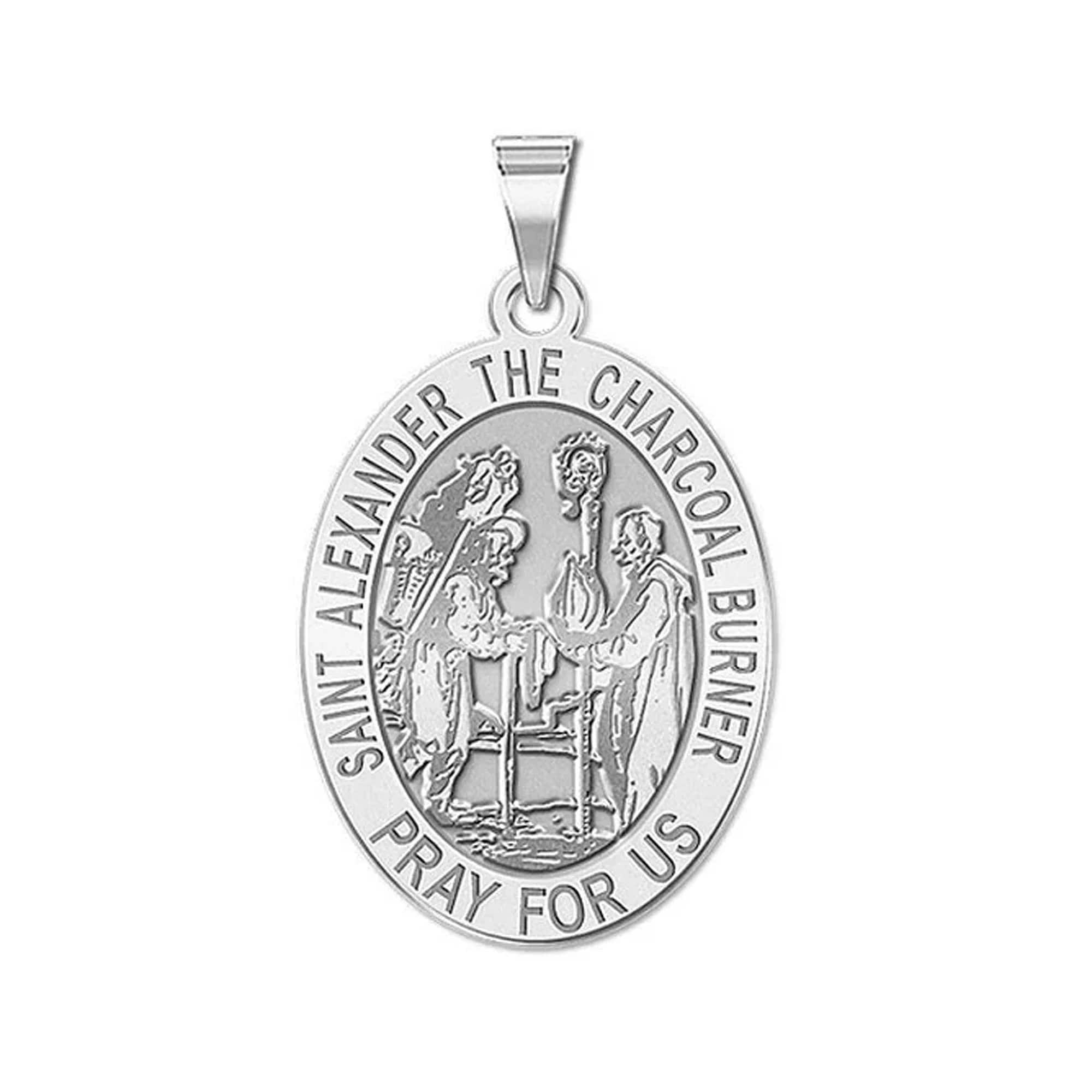 Saint Alexander the Charcoal Burner Oval Religious Medal - Etsy