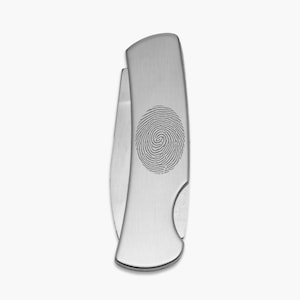 Personalisierte Fingerabdruck-Messer, Gedenkmesser, benutzerdefinierte Messer, benutzerdefinierte Fingerabdruck-Messer, Fingerabdruck Taschenmesser, Fingerabdruck-Schmuck.