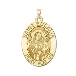 Saint Eulalia Oval Religious Medal