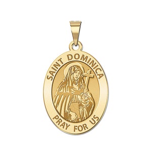 Saint Dominica OVAL Religious Medal