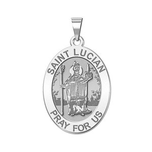 St. Lucian OVAL religiöse Medaille