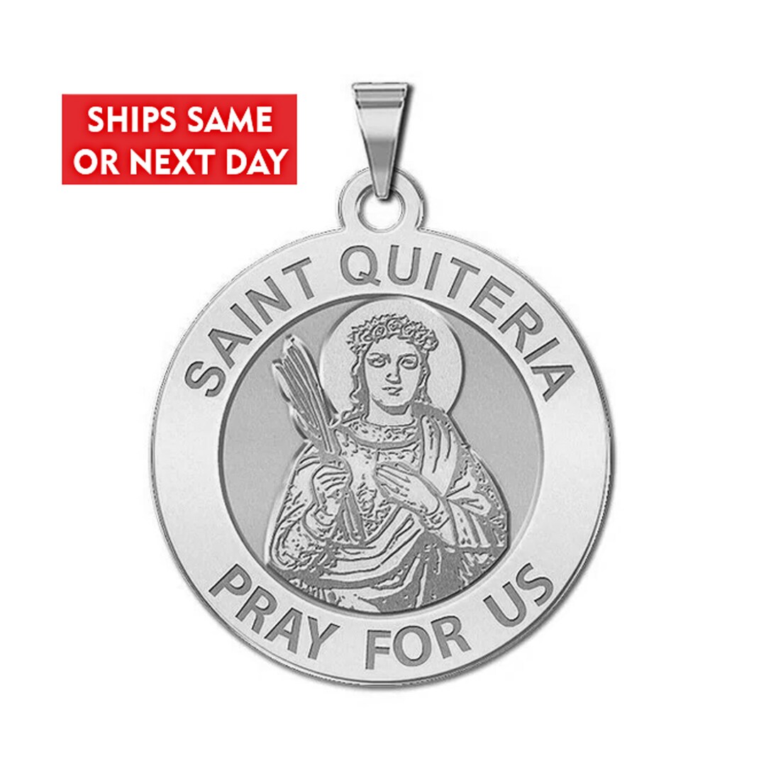 Saint Quiteria Religious Medal Etsy