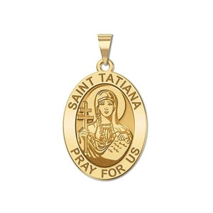 Saint Tatiana - Oval Religious Medal