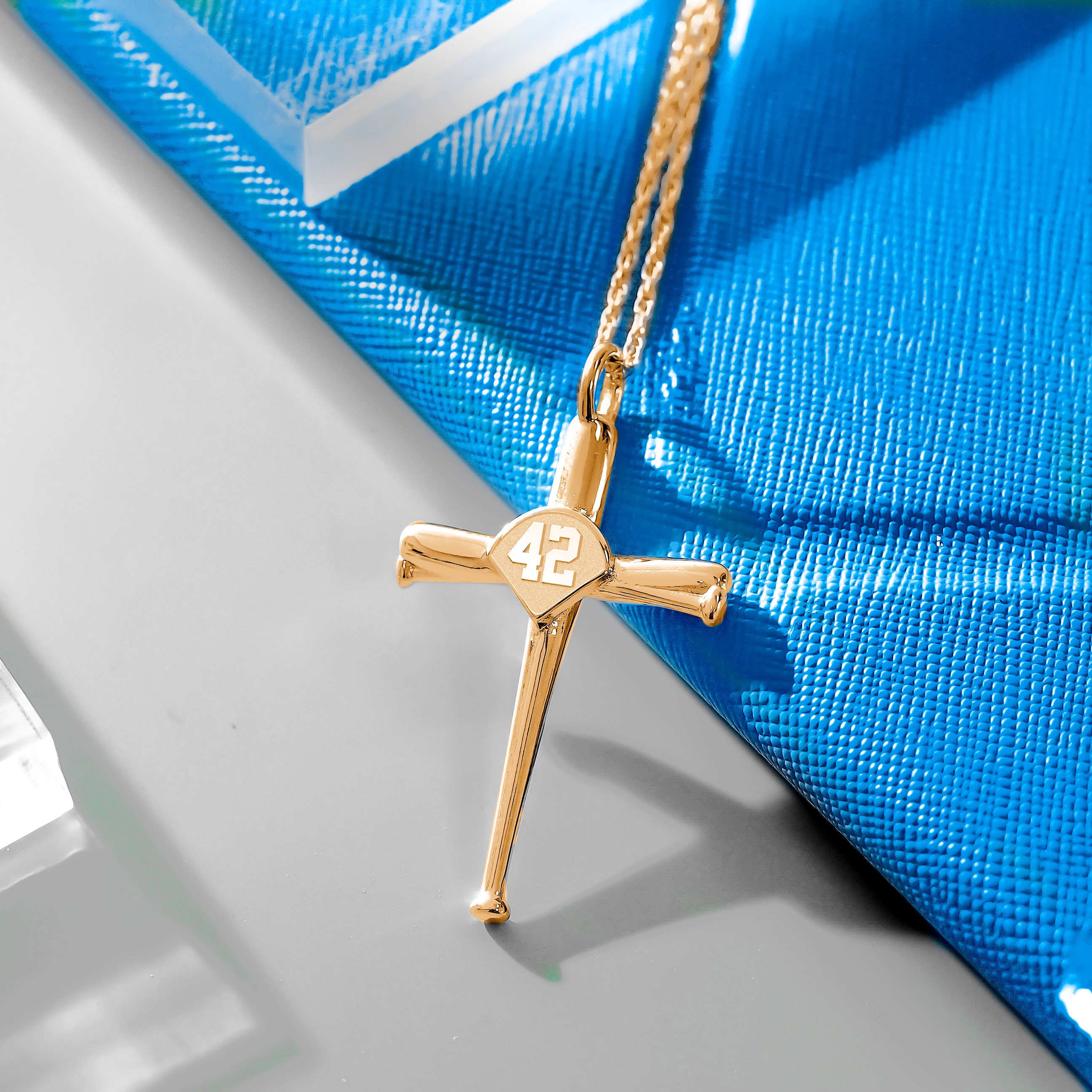 Baseball Bat Cross Necklace Gunmetal – Forgiven Jewelry
