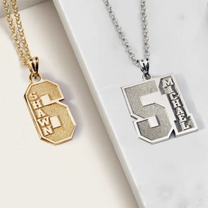 Numbers Necklace - Personalized Number Necklace - Personalized Jersey Number Necklace - Personalized Number Necklace Jewelry - Number Charm
