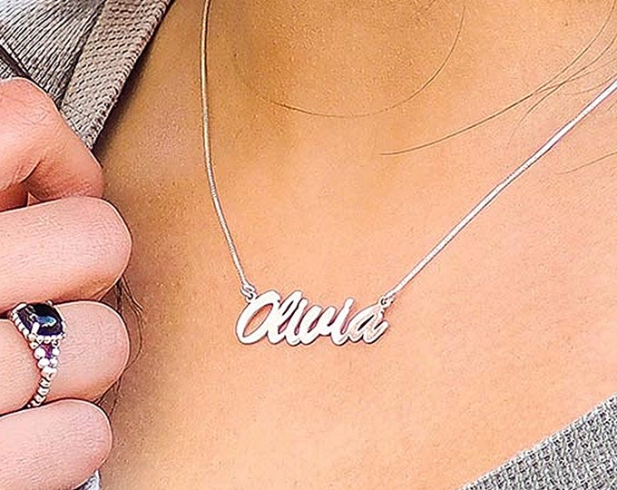 Custom Name Necklace • Necklace With Name • Personalized Name Necklace