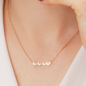 Medical Field Heartbeat Nurse Necklace