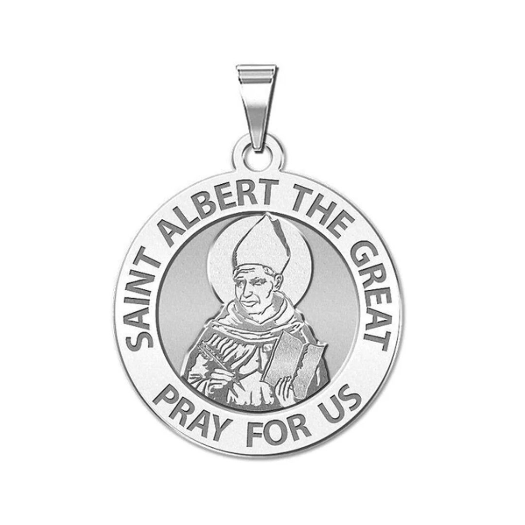 Saint Albert the Great Round Religious Medal - Etsy
