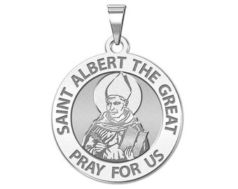 Saint Albert the Great Round Religious Medal