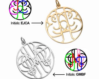 Personalized Family Logo Pendant Necklace