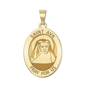 Saint Ava OVAL Religious Medal