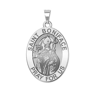 Saint Boniface Oval Religious Medal