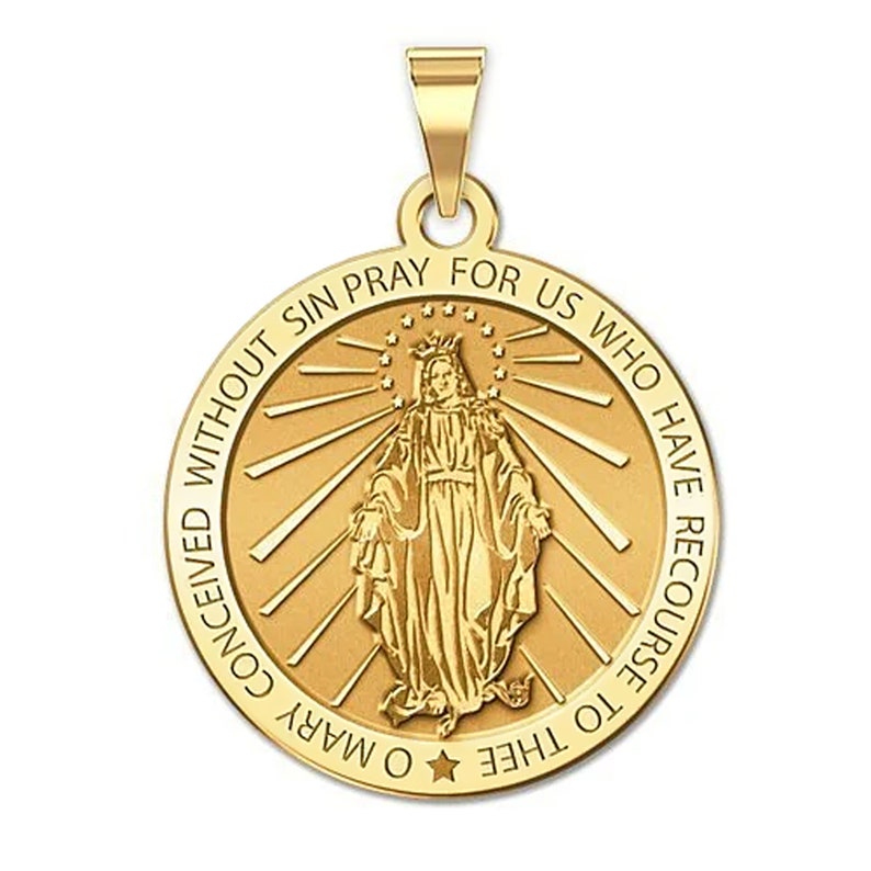 Round Miraculous Medal EXCLUSIVE image 2