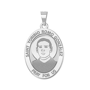 Saint Toribio Romo Gonzalez - Oval Religious Medal