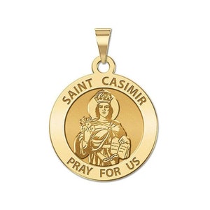 Saint Casimir Round Religious Medal