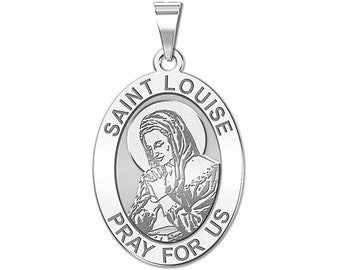 Saint Louise de Marillac OVAL Religious Medal