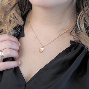 14k Gold Filled Small Heart Photo Locket