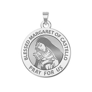 Heilige Margaretha van Castello: ronde religieuze medaille