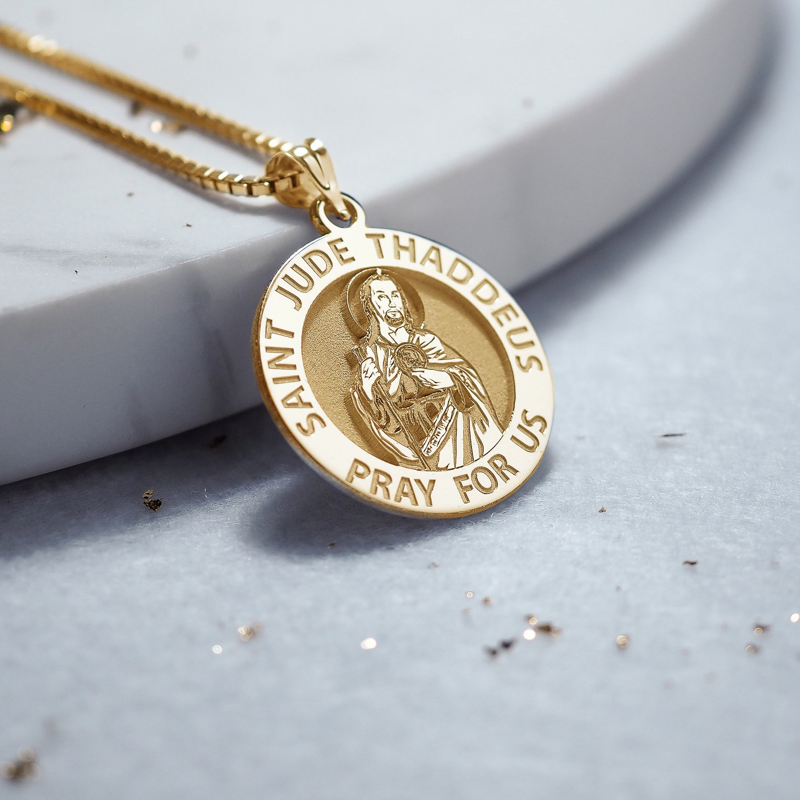 St Jude Necklace St Jude Medal Saint Jude Necklace - Etsy