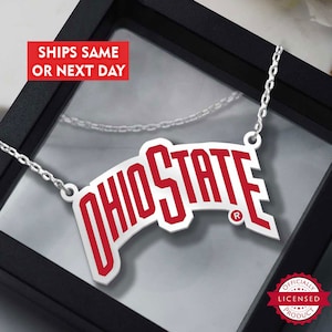 Ohio State University Banner Necklace