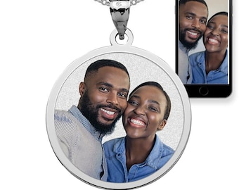 Round with Border Photo Pendant Picture Charm