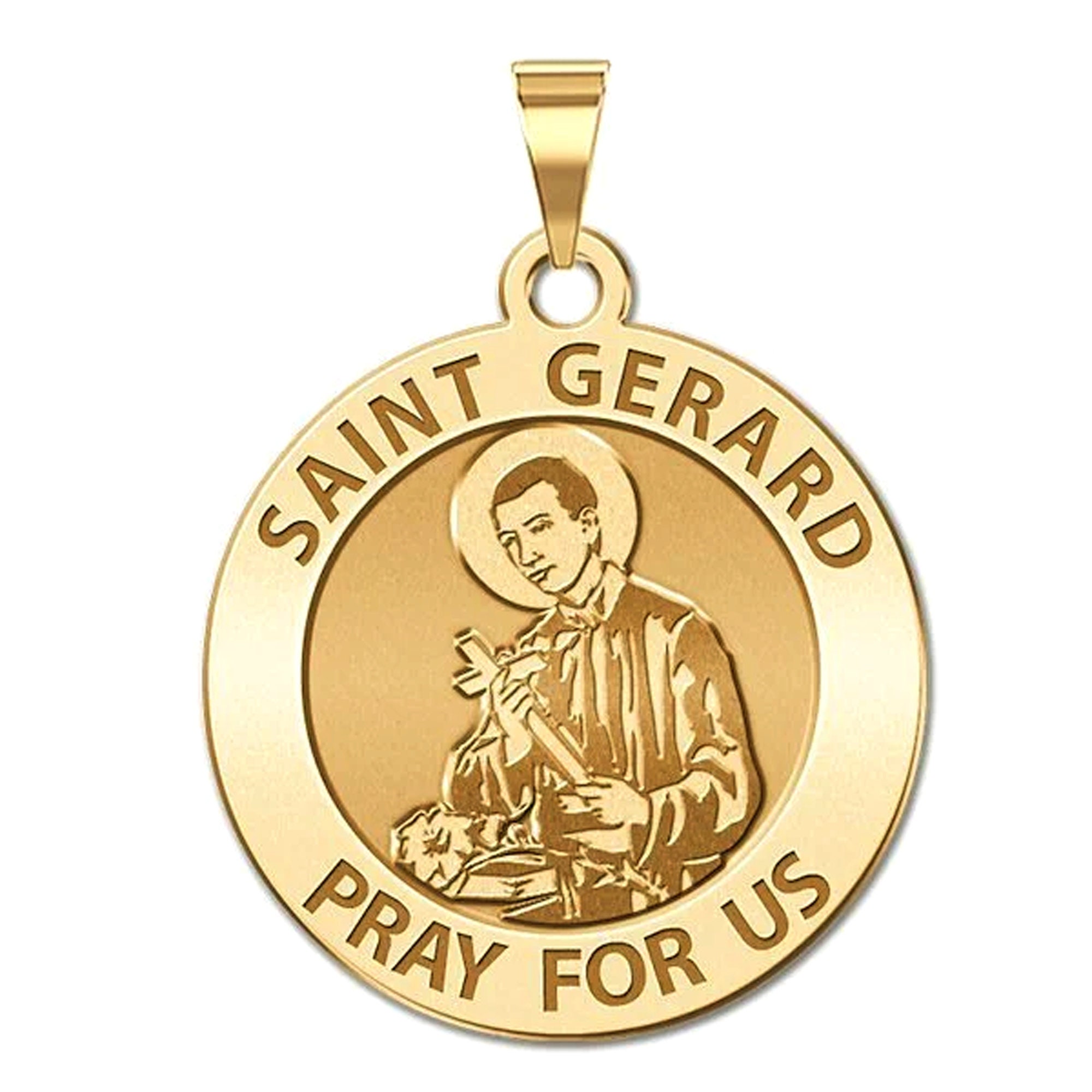 Saint Gerard Religious Round Medal - Etsy