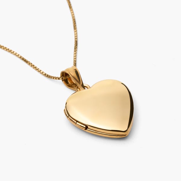 Personalized Gold Photo Locket Necklace for Women