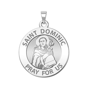 Saint Dominic Round Religious Medal