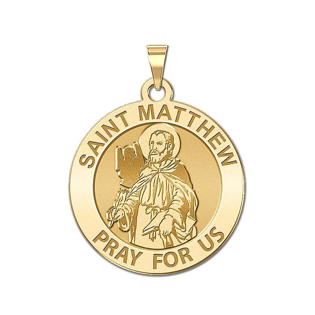 Saint Matthew Religious Medal - Etsy Hong Kong