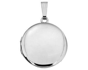 Sterling Silver Round Photo Locket