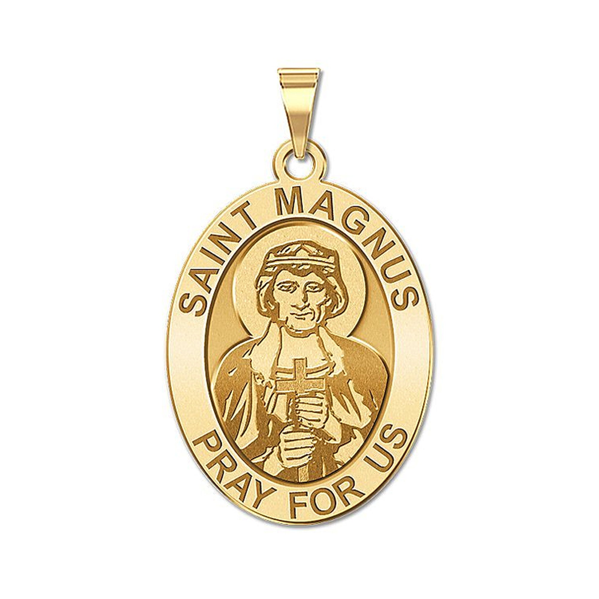 Saint Magnus OVAL Religious Medal