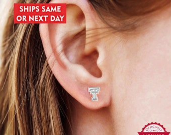 Pair of Texas Tech Logo Earrings