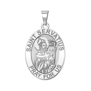 Saint Servatius OVAL Religious Medal