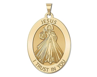 Divine Mercy Oval Religious Medal