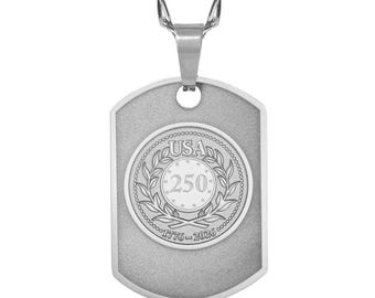 USA250 / America 250 Dog Tag Necklace