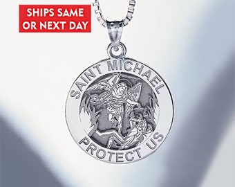 Saint Michael Archangel Wing Gabriel Cross WHITE Crystal Pendant Chain Necklace Saint Michael Archangel Wing Gabriel Cross WHITE Crystal Pendant Chain Necklace